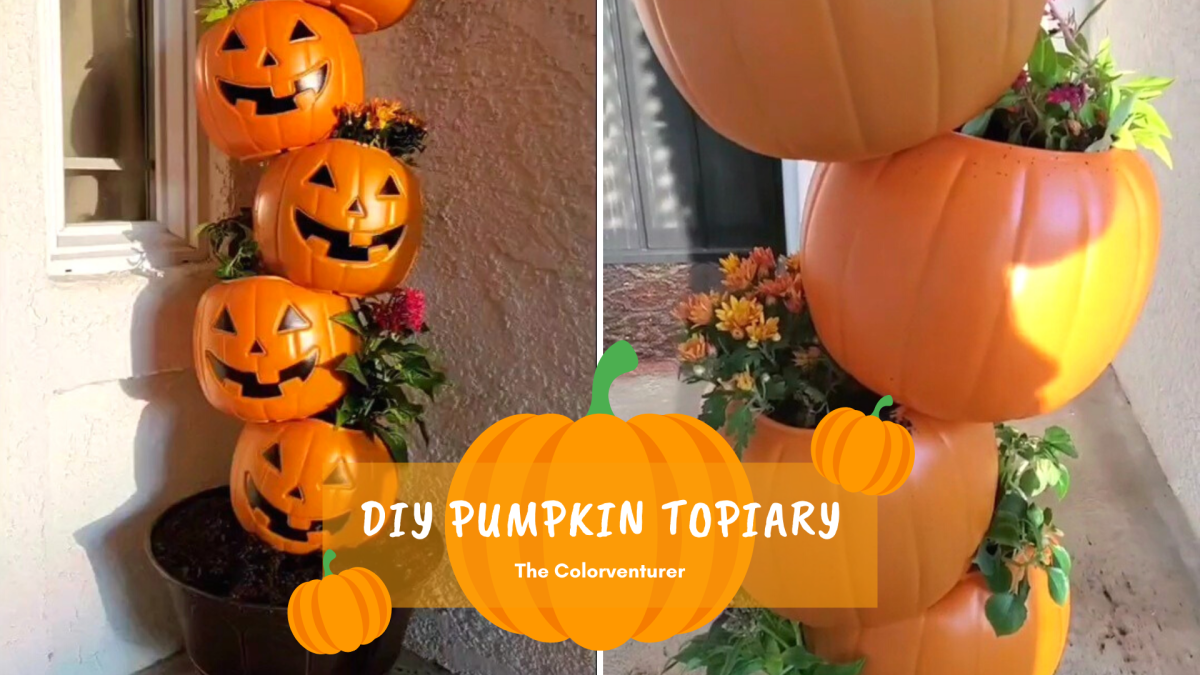 This DIY Pumpkin Topiary Is a “Gourd-geous” Addition to a Spooky